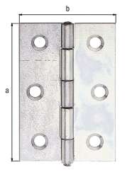Scharnier sendzimirverzinkt  63x43x1 25