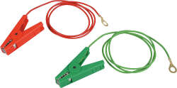 Zaun- und Erdkabelset, mit 2 Klemmen u. 8 mm...