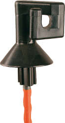 Ersatz-Kopfisolator mit Kunststofföse für runde Pfähle d= 7 mm