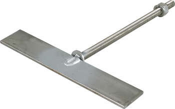 Spaltenanker M12x235 mm, Edelstahl, inkl. Mutter, Federring und Senkscheibe