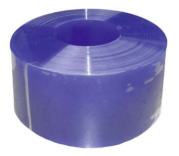 PVC-Streifen 300 x 3 mm blau transparent, Meterware