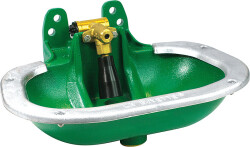 Rohrventil-Becken Mod. F60, Polycoat, Messingventil...