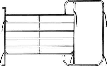 Panel-6 mit Rahmen 3,05 m, H= 2,10 m, vz