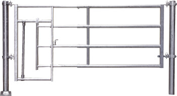 Abtrennung R4 (3/4) Kälberschlupf Montagelänge 3,45 - 4,45 m