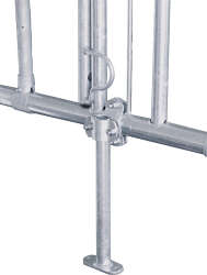 Mittelstütze 460 mm mit Bodenplatte und Querschelle