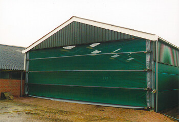 Windschutz Maxi-Tor Höhe 9,10 m Breite 17,00 m