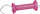 Torgriff mit Zugfeder und Haken pink