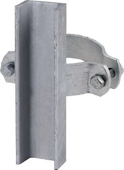 Schelle Quadrat 90 mm, U-Profil einfach