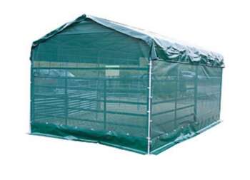 Windschutznetz für Panel-Dach Giebelseite