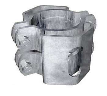 Schelle d= 76 mm, 2 Riegelhalter RS