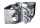Schelle Quadrat 90 mm, mit 2 Riegelhalter RS, parallel