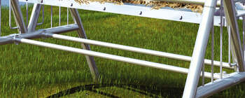 Zusatzstange mit 2 T-Schellen für Pferderaufe Ideal