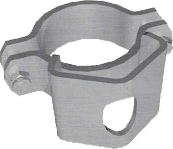 Schelle d=102 mm, 1 Riegelhalter RS