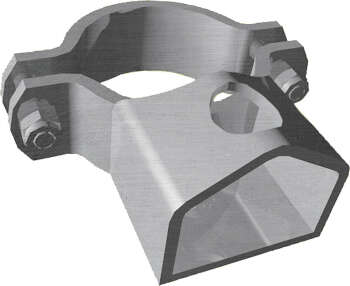 Schelle d=102 mm, mit 1 Riegelhalter TS