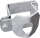 Schelle Quadrat 90 mm, mit 1 Riegelhalter RS