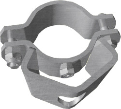 Schelle d= 76 mm, mit 1 Riegelhalter RS