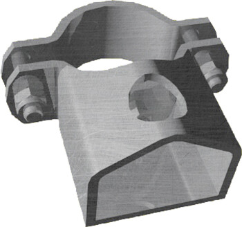 Schelle d= 76 mm, mit 1 Riegelhalter TS