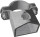 Schelle d= 76 mm, mit 1 Riegelhalter TS
