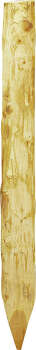 Robinienpfahl, halbiert, 1800 mm, d=13-15 cm, gefast, 3-fach gespitzt,