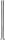 Pfosten d=102 mm, L=2,25 m, Bodenplatte 200x200 mm