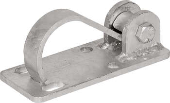 Haltebügel für Tore an Rohr 60 mm