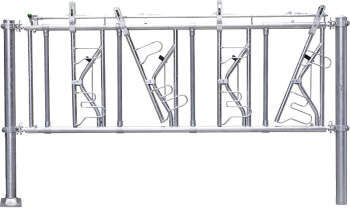 PATURA Sicherheits-Selbstfangfressgitter, Nennlänge 340 cm, 5 Fressplätze