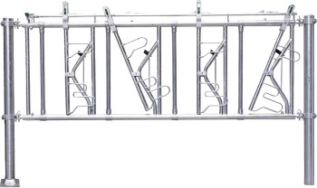 PATURA Sicherheits-Selbstfangfressgitter, Nennlänge 500 cm, 7 Fressplätze