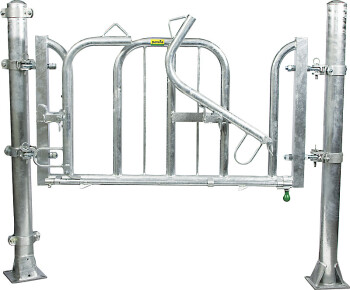 PATURA Schweden-Fressgitter für Rinder mit Hörnern, Nennlänge 250 cm, 3 Fressplätze