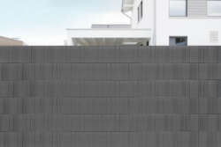 Sichtschutz BASTLINE grau (1 Streifen a´ 256cm)