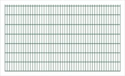Doppelstabmatte - 2m VZ + Anthrazit RAL7016 6/5/6 Höhe 143cm Breite 201cm