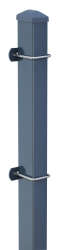 Zaunpfosten TYP U  Anthrazitgrau RAL7016 630mm