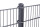 Zaunpfosten TYP U  Anthrazitgrau RAL7016 830mm
