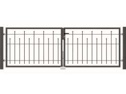 Einzeltor für Zierzaun Madrid -Höhe 100cm, Breite 100cm, anthrazit-