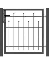 Einzeltor für Zierzaun Madrid -Höhe 100cm, Breite 100cm, anthrazit-