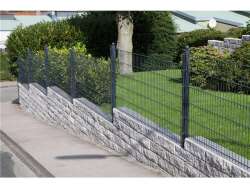 Stahlgitterzaun 6/5/6 "MORITZ" Anthrazit  RAL 7016 123cm