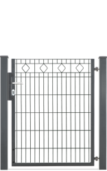 Einzeltor für Schmuckzaun Barcelona Anthrazitgrau RAL7016 830mm