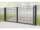 Doppeltor für Schmuckzaun Barcelona Anthrazitgrau RAL7016 1030mm