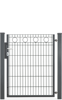 Einzeltor für Schmuckzaun Rom Anthrazitgrau RAL7016 1030mm