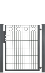 Einzeltor für Schmuckzaun Rom Anthrazitgrau RAL7016 1030mm