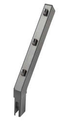 Stachelrahtabweiser einseitig 45° für 60 x 40mm Pfosten