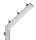 Stachelrahtabweiser einseitig 45° für 60 x 40mm Pfosten