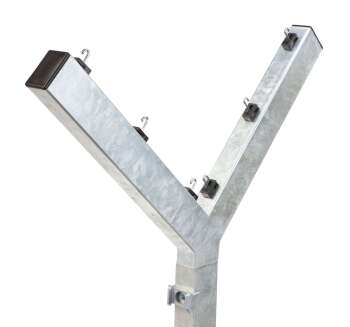 Y-Stacheldrahtabweiser 45° für 60 x 40mm Pfosten