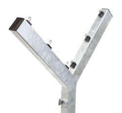 Y-Stacheldrahtabweiser 45° für 60 x 40mm Pfosten