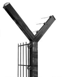 Y-Stacheldrahtabweiser 45° für 60 x 40mm Pfosten