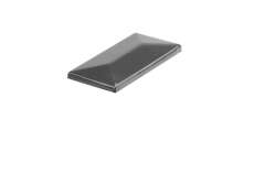 Alu-Abdeckkappen mit Überstand für Vierkantpfosten Eckpfosten 60 x 60mm Anthrazitgrau RAL7016