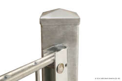 Zaunanschlussleiste mit U-Profil Anthrazitgrau RAL7016 830mm