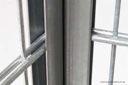 Zaunanschlussleiste mit U-Profil Anthrazitgrau RAL7016 830mm