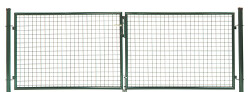 Wellengitter-Doppeltor Anthrazit-Metallic  1500mm x 2988mm
