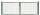 Wellengitter-Doppeltor Anthrazit-Metallic  1500mm x 2988mm