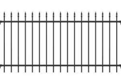 10 Meter Komplett-Set Aluminium-Zaun Chaussee -Höhe 100cm, schwarz-
